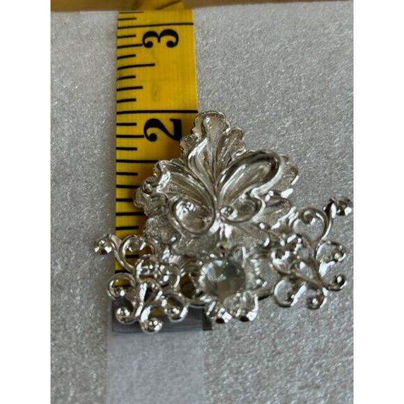 Jane 1997 Angel Of Love AOL Vintage Pin Brooch Rhinestone Silver Signed Jane - Picture 6 of 9